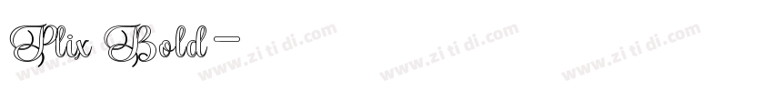Plix Bold字体转换